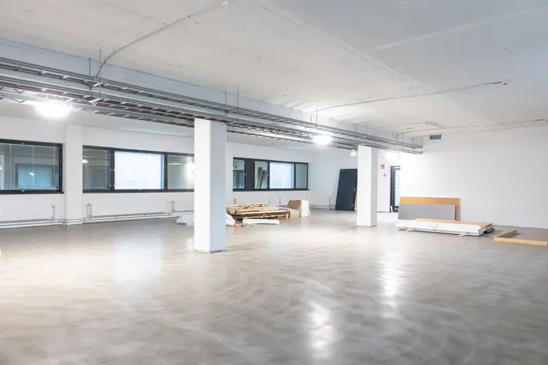 Ennen: toimistotilan alkuperäinen kiinteistökuvaus pelkällä pohjakaavalla